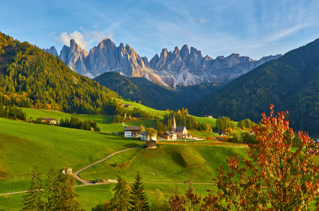 Santa Maddalena in Dolomites Range,South Tyrol